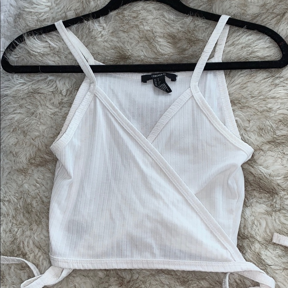 Forever 21 White Crop Top